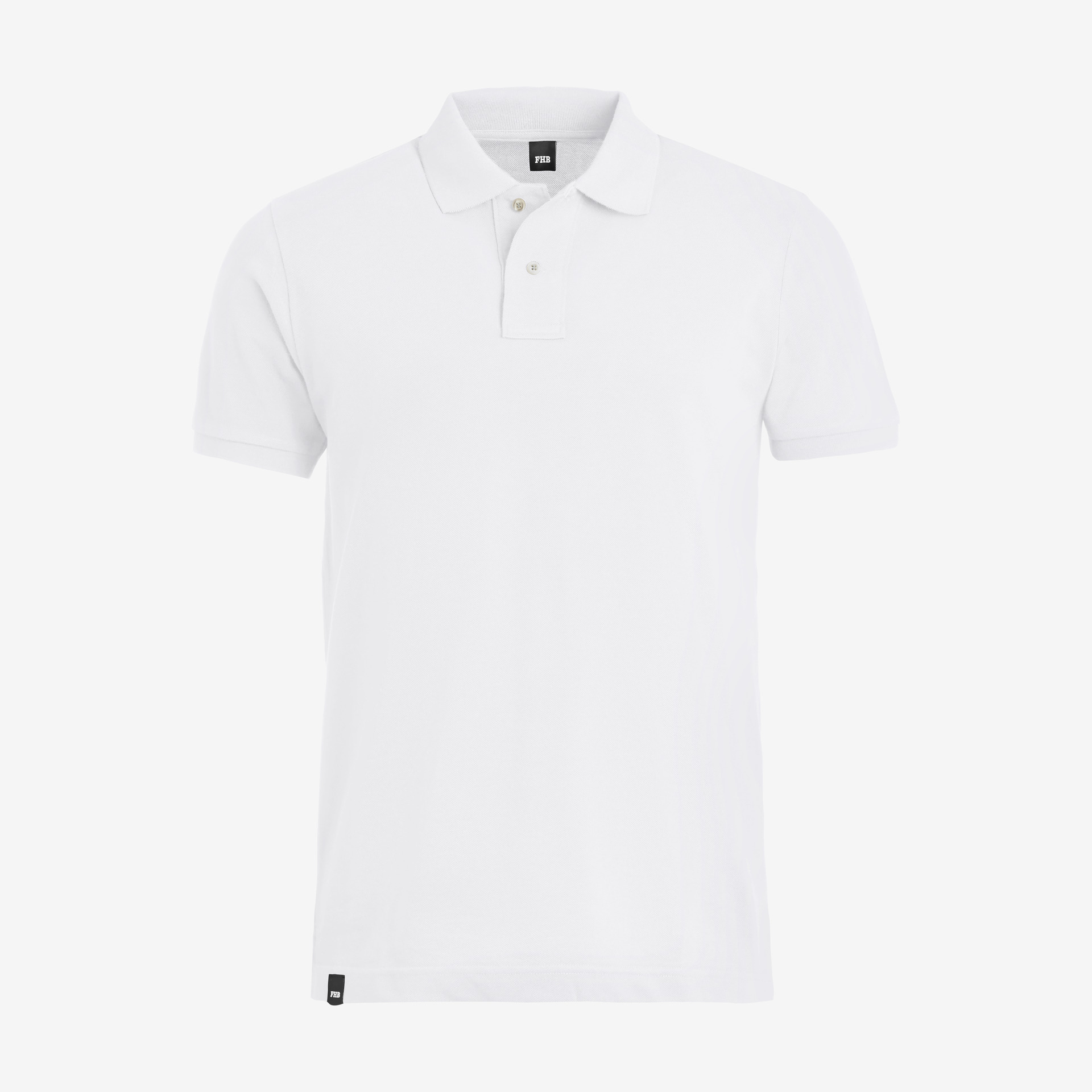 FHB Polo-Shirt weiß 