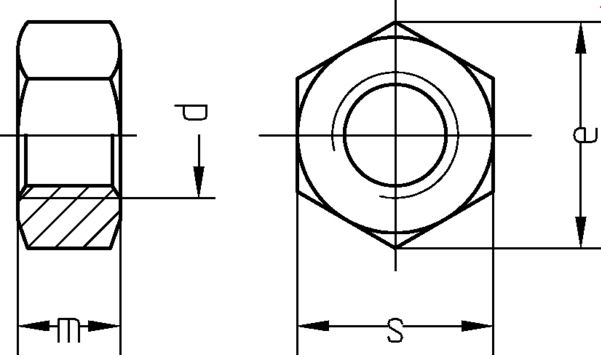 Muttern M12 DIN 934 