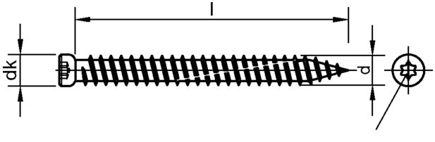 Fensterrahmenschraub