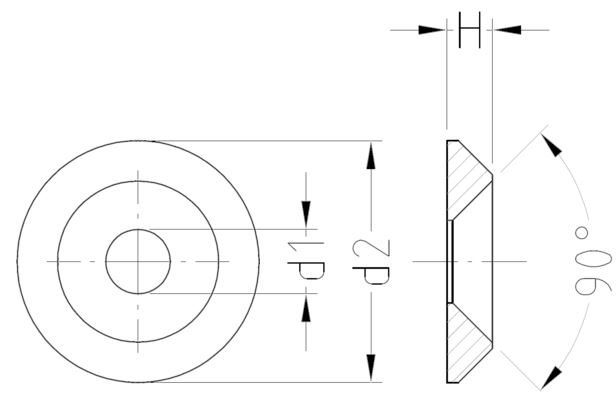 U-Scheibe f. Holzbau