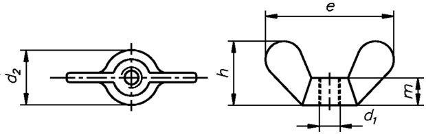 Flügelmutter DIN 315