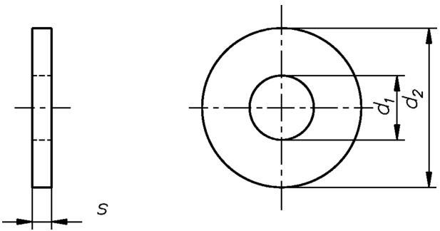 Scheiben DIN 9021 (ISO 7093) verz. M6 (6,4x18,0x1,6mm) - 500 Stück,  Schrauben