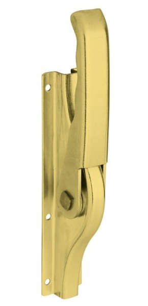 Tortreibriegel 10mm, gelb vz.  loser Unterplatte, Führungsschlaufen